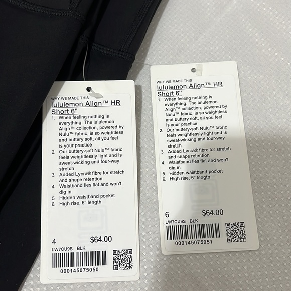 Lululemon Align 6” Black - Picture 3 of 5